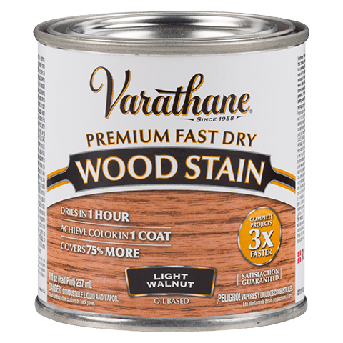 Цветное масло для дерева Varathane Fast Dry 262034 Светлый орех 0,236 л